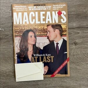 Maclean's Magazine Featuring William & Kate
